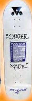 Skater Made Pool Rules (White) deck in the Skater Made 2013 Catalog