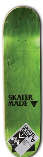 Skater Made Everything Went Skate (Green stain) deck in the Skater Made 2018 Catalog