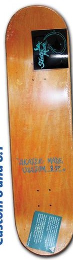 Skater Made Pool Maiden (Orange stain) deck in the Skater Made 2018 Catalog
