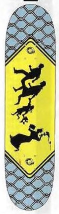 Powell Peralta Land of the Free deck in the Skates On Haight 1995