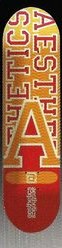 Aesthetics Letterman "A" Logo deck in the South Shore Distributing 1999 Fall