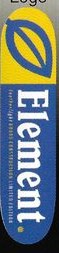 Element Feather Light Logo deck in the South Shore Distributing 1999 Fall