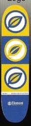 Element Vertical Light Logo deck in the South Shore Distributing 1999 Fall