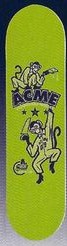 Acme Swingers Logo deck in the South Shore Distributing 1999 Spring