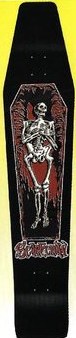Scarecrow Coffin Logo deck in the South Shore Distributing 1999 Spring