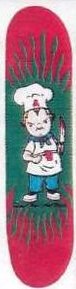 Think Zuanich Canibal deck in the South Shore Distributing Flyer 1995