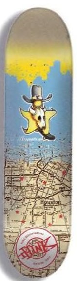 Think Houston (Travel Series) deck in the Think Skateboards Catalog 2000 Summer