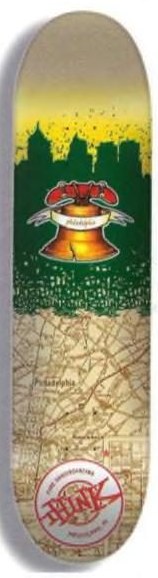 Think Philadelphia (Travel Series) deck in the Think Skateboards Catalog 2000 Summer