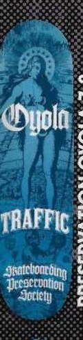 Traffic Oyola Preservation deck in the Traffic Skateboards 2008 Product Update