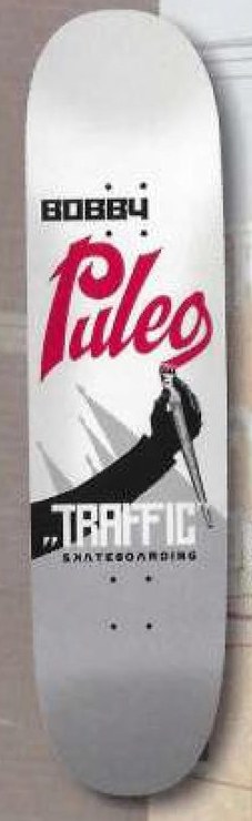 Traffic Puleo Bobby Poster deck in the Traffic Skateboards 2008 Spring