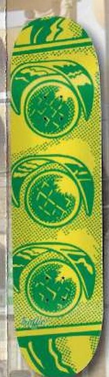 Traffic Light Logo (Yellow/Green) deck in the Traffic Skateboards 2008 Spring