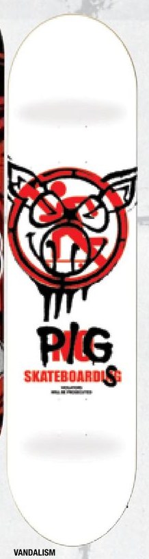 Pig Vandalism deck in the Tumyeto Catalog 2006 Spring
