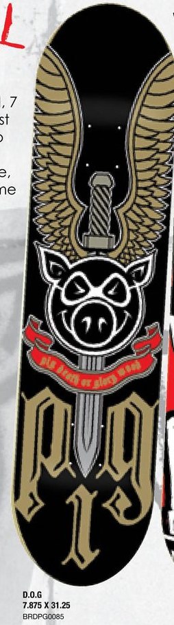 Pig D.O.G deck in the Tumyeto Catalog 2006 Spring