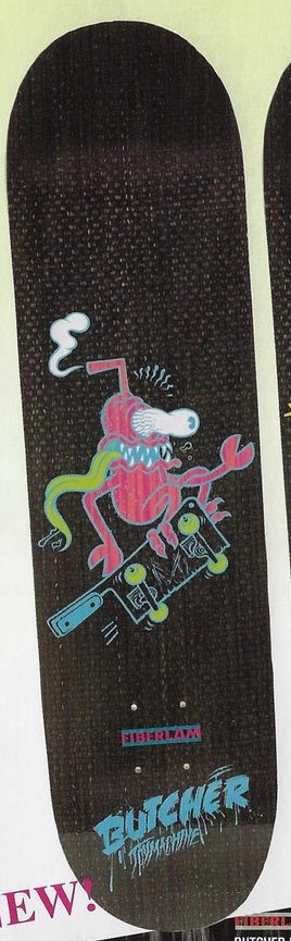 Toy Machine Butcher Moniker (Fiberlam) deck in the Tumyeto 2007 Spring Catalog