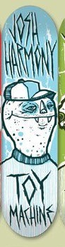 Toy Machine Harmony Weird Dudes deck in the Toy Machine Fall 2008 catalogue