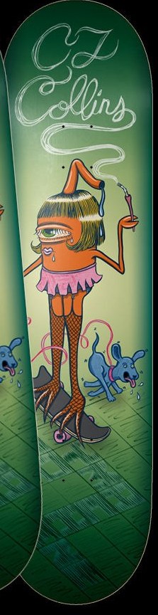 Toy Machine Collins Sect Girl deck in the Toy Machine Holiday 2025 catalogue