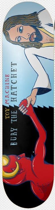 Toy Machine Bury the Hatchet 2 Symmetrical deck in the Toy Machine Holiday 2025 catalogue