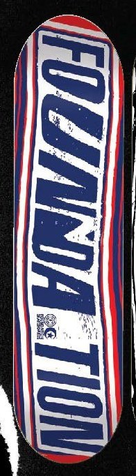 Foundation Xeroxed F-Bar (Blue/Red) deck in the Tum Yeto Fall 2009 catalogue