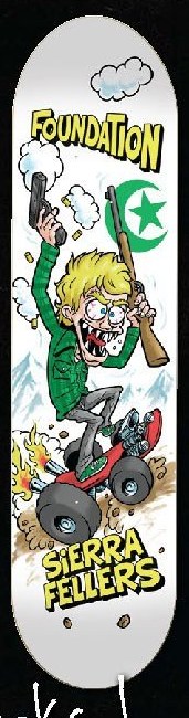 Foundation Fellers Weirdo deck in the Tum Yeto Fall 2009 catalogue