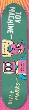 Toy Machine Marks Talking Heads deck in the Tum Yeto Spring 2009 catalogue