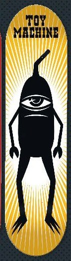 Toy Machine Black Sect deck in the Tum Yeto Spring 2010 catalogue
