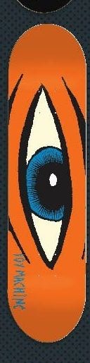 Toy Machine Sect Eye (Neon Orange) deck in the Tum Yeto Spring 2010 catalogue