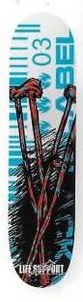 Black Label Logo Life Support Crutches deck in the VK Skate Distribution 2003