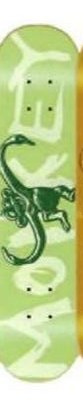 Monkey Business Barrel (Green) deck in the VK Skate Distribution 2003