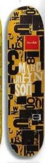 Chocolate Johnson Wood Type deck in the VK Skate Distribution 2003