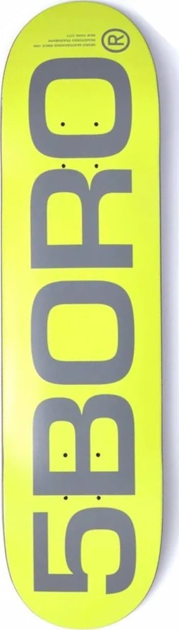 5Boro 5B EXT Logo Yellow deck