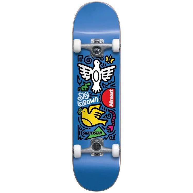 Almost Double Doves Skateistan Sky Brown Blue Youth deck