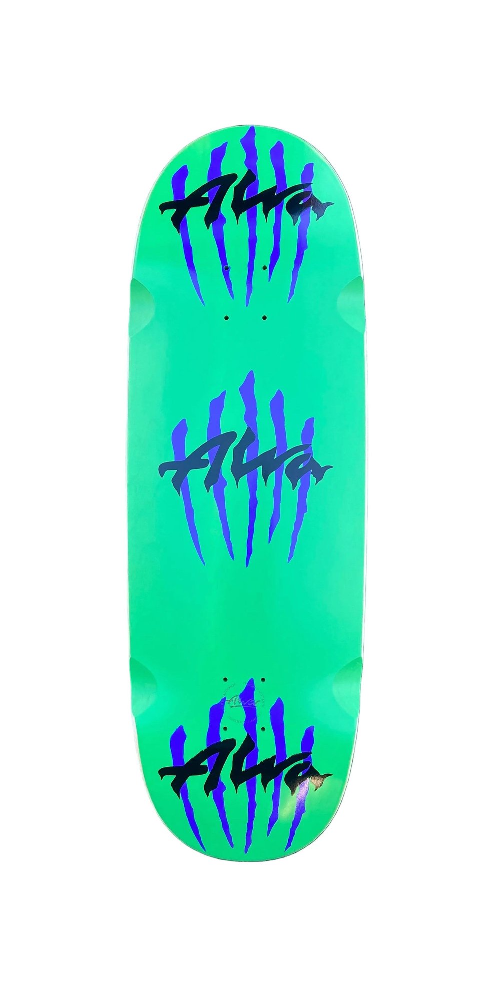 Alva EGG Blue Triple Scratch Team logo Upside down deck