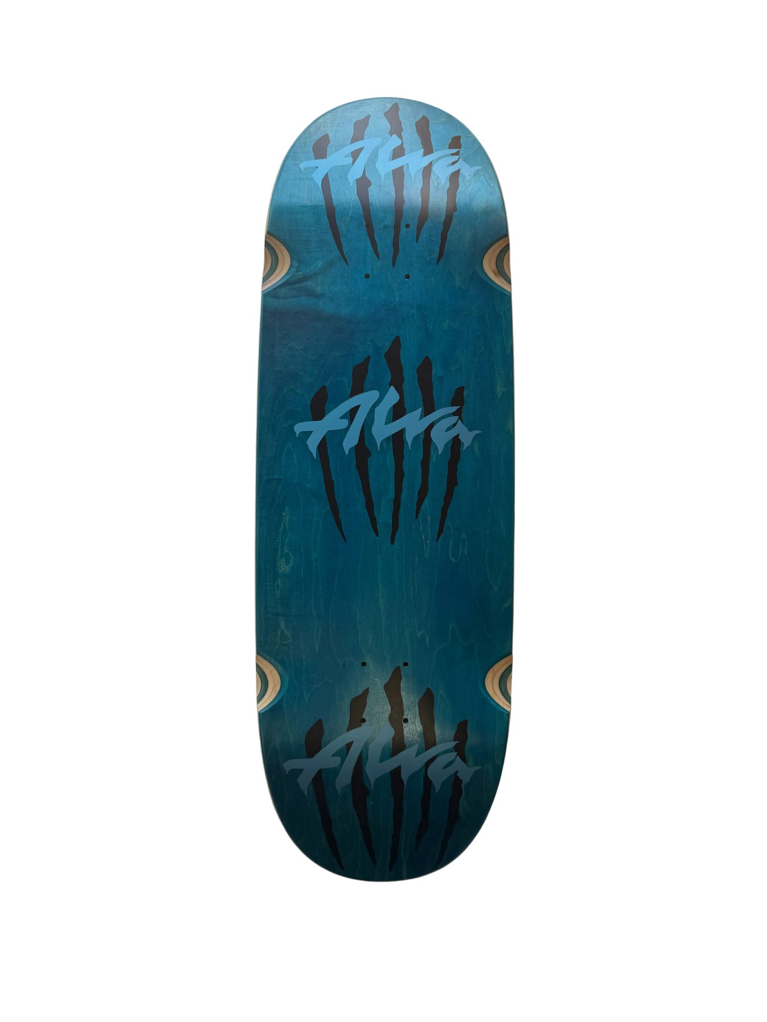 Alva EGG Metallic Triple Scratch Team logo Metallic EGG deck
