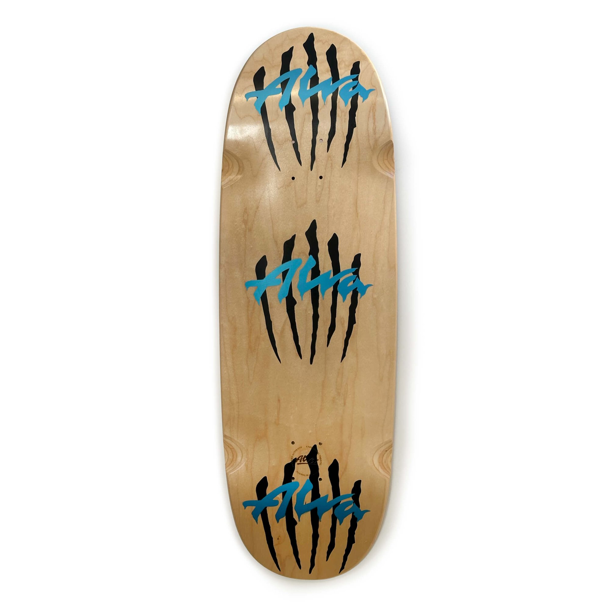 Alva EGG with Light Blue Triple Scratch logo Team deck