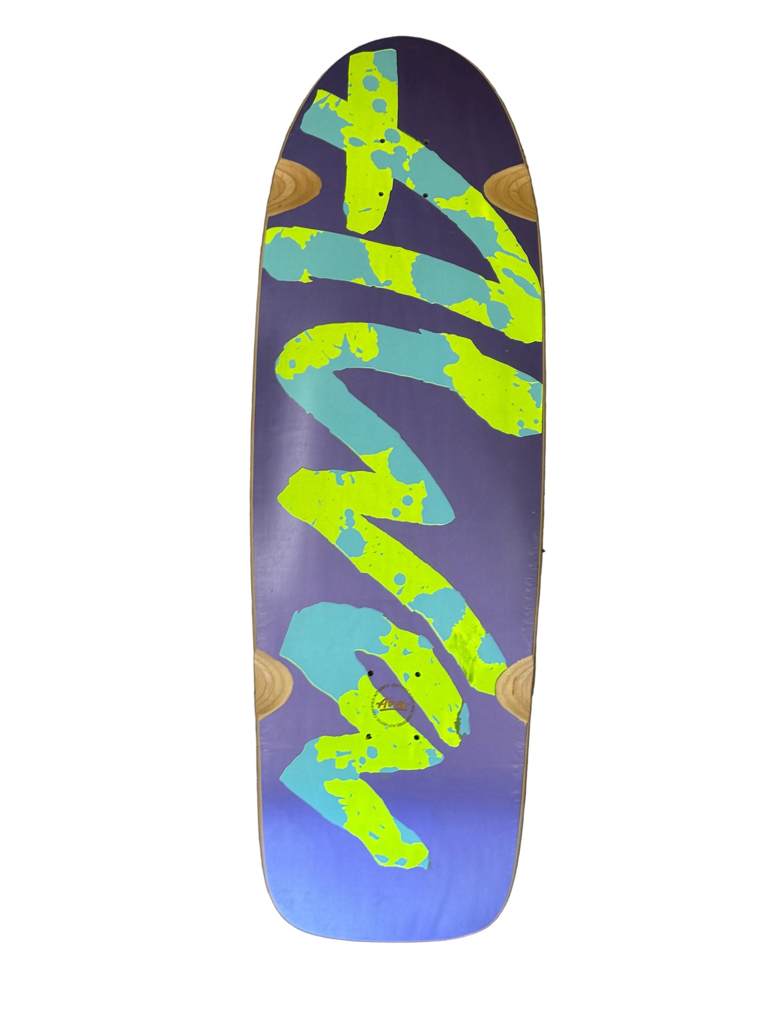 Alva METALLIC ROCKER purple with OG green/blue Fade logo deck