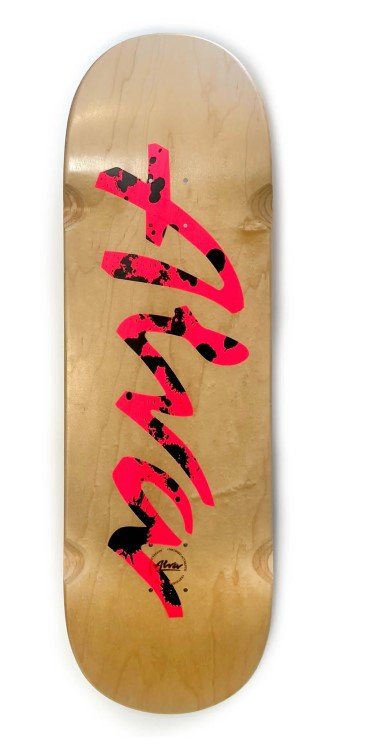 Alva Popsicle OG Logo Team (Pink Black Splatter) deck