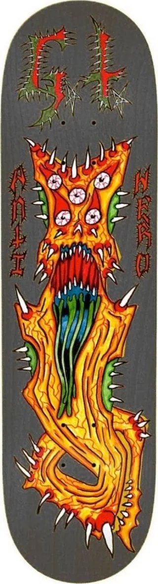Anti Hero Grant Profane Creation (Black/Orange) deck