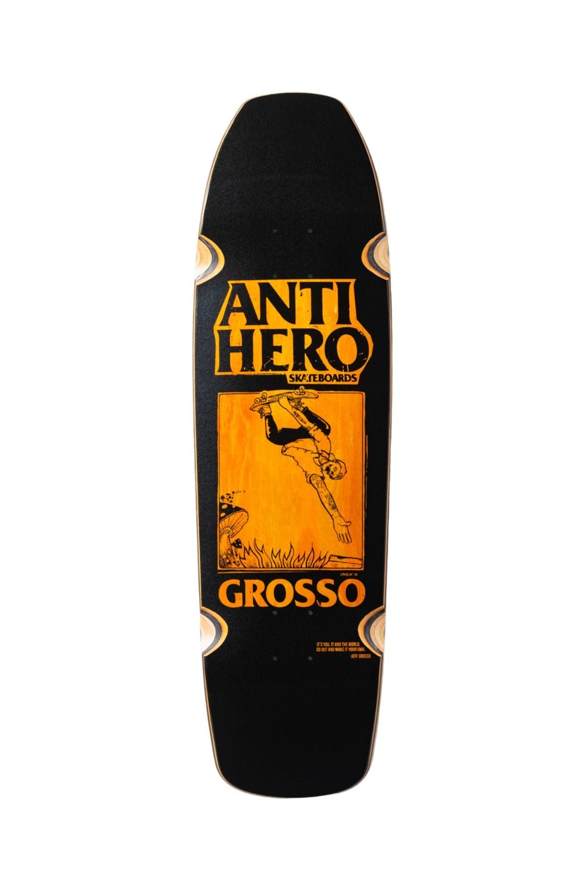 Anti Hero Grosso Hand Plant Wheels | SSD25 | Pearl (Black) deck