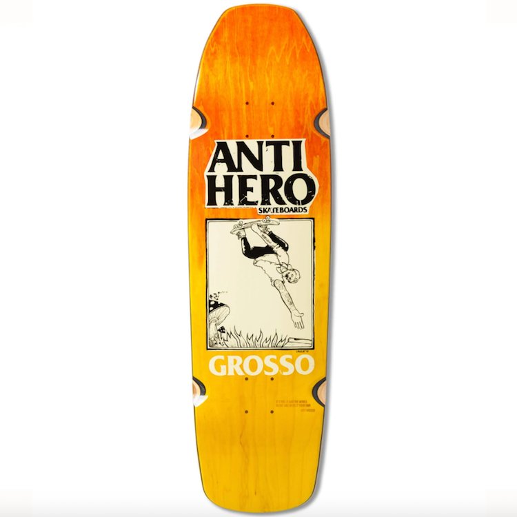 Anti Hero Grosso Handplant Skate Shop Day 2025 (Orange Fade) deck