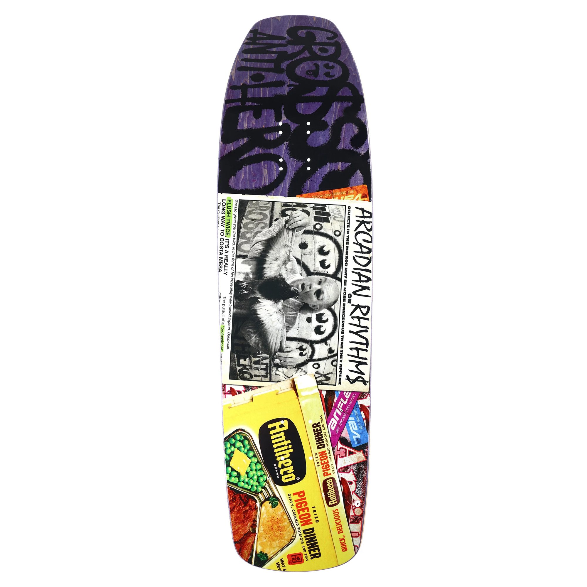 Anti Hero Grosso Pigeon Vision Double Drilled (Purple) deck