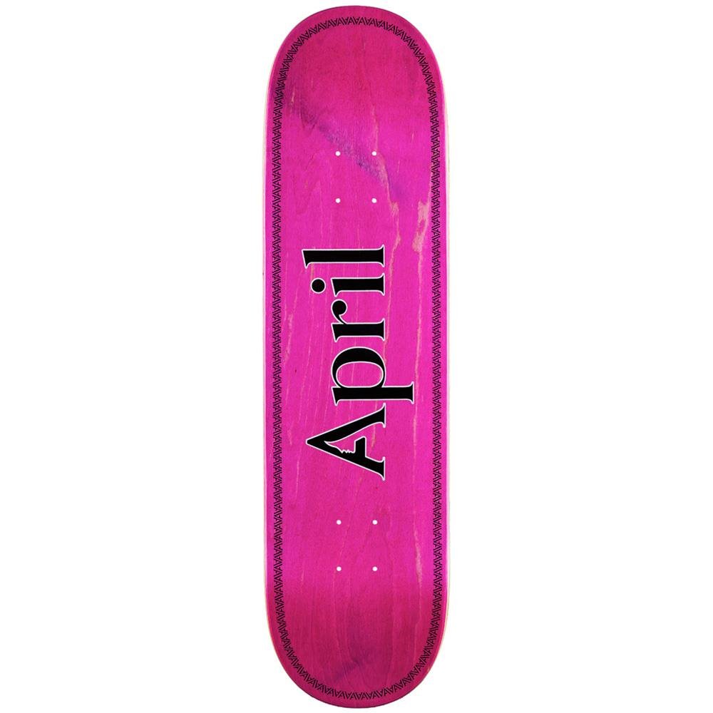 April OG Logo Helix on (Black, Pink) deck