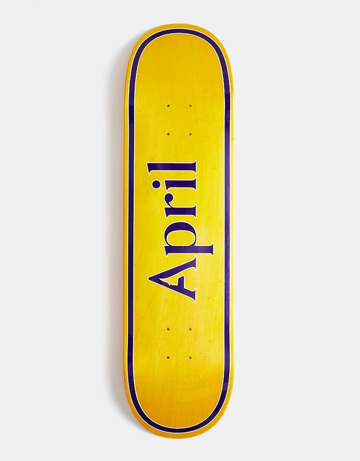 April OG Logo (Yellow Purple) deck