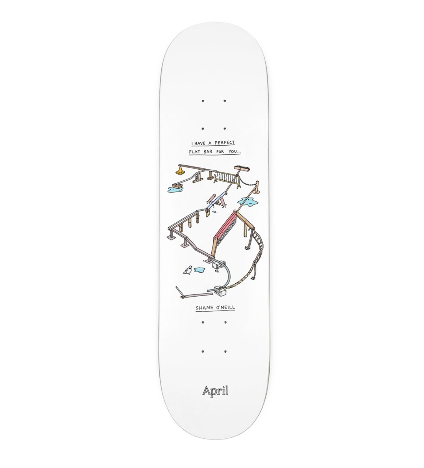 April Perfect Flat Bar (Shane O'Neill) deck