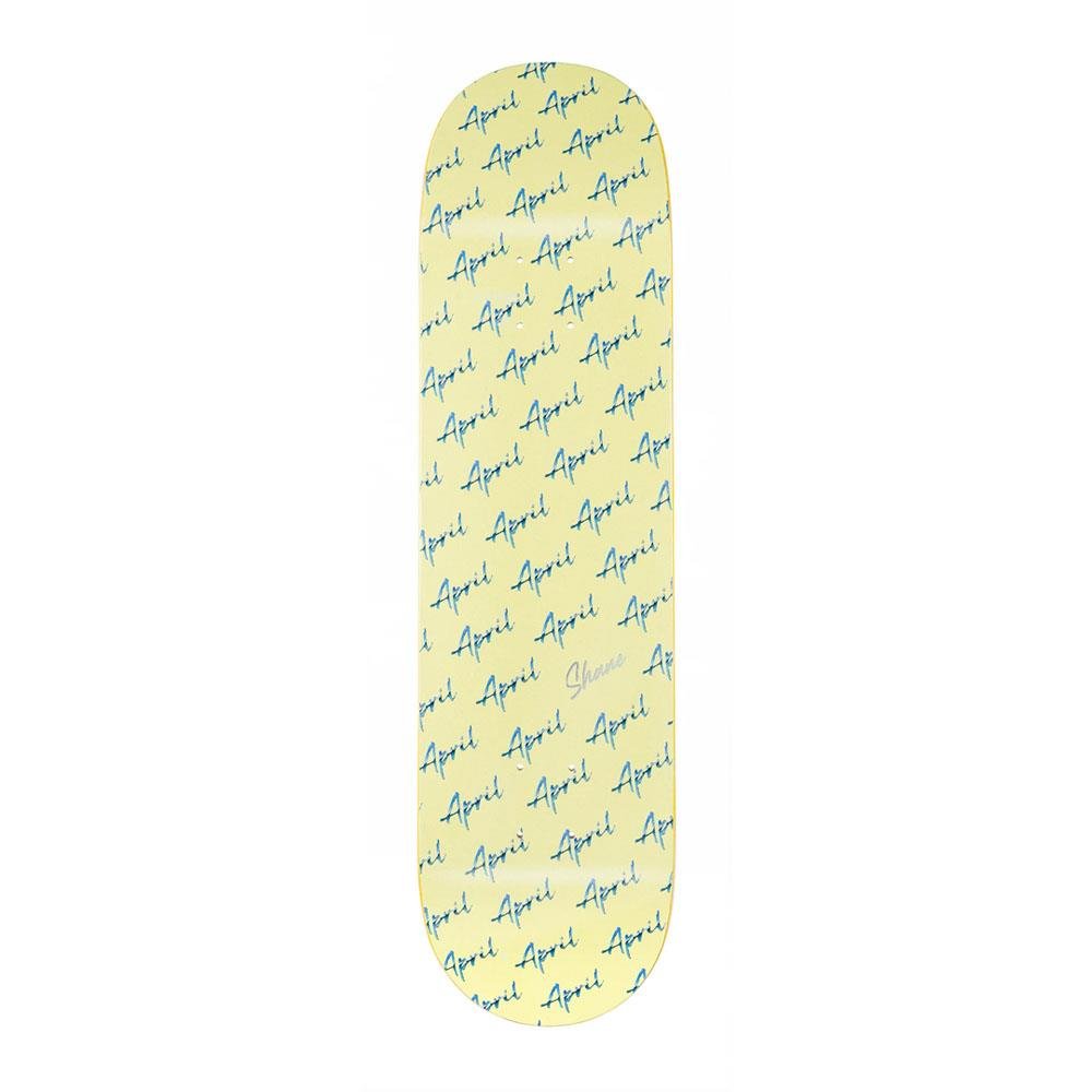 April Shane Script Logo Yellow deck