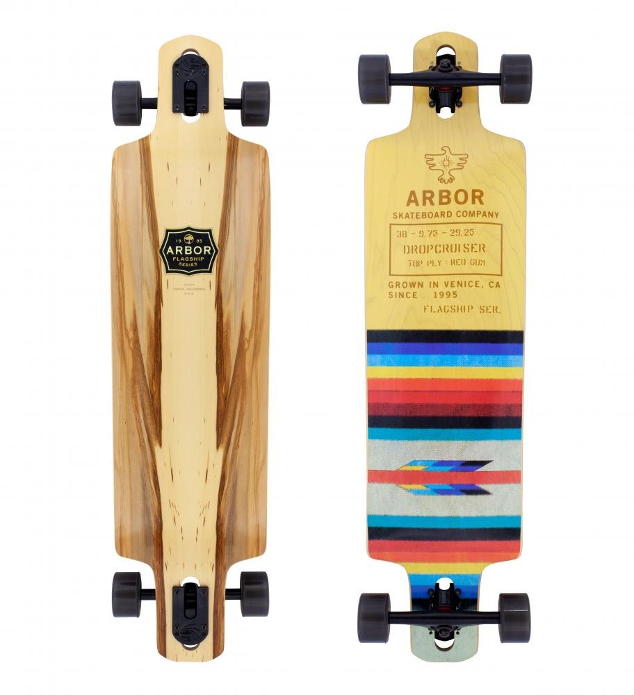 Arbor Flagship Drop Cruiser Multi Black deck