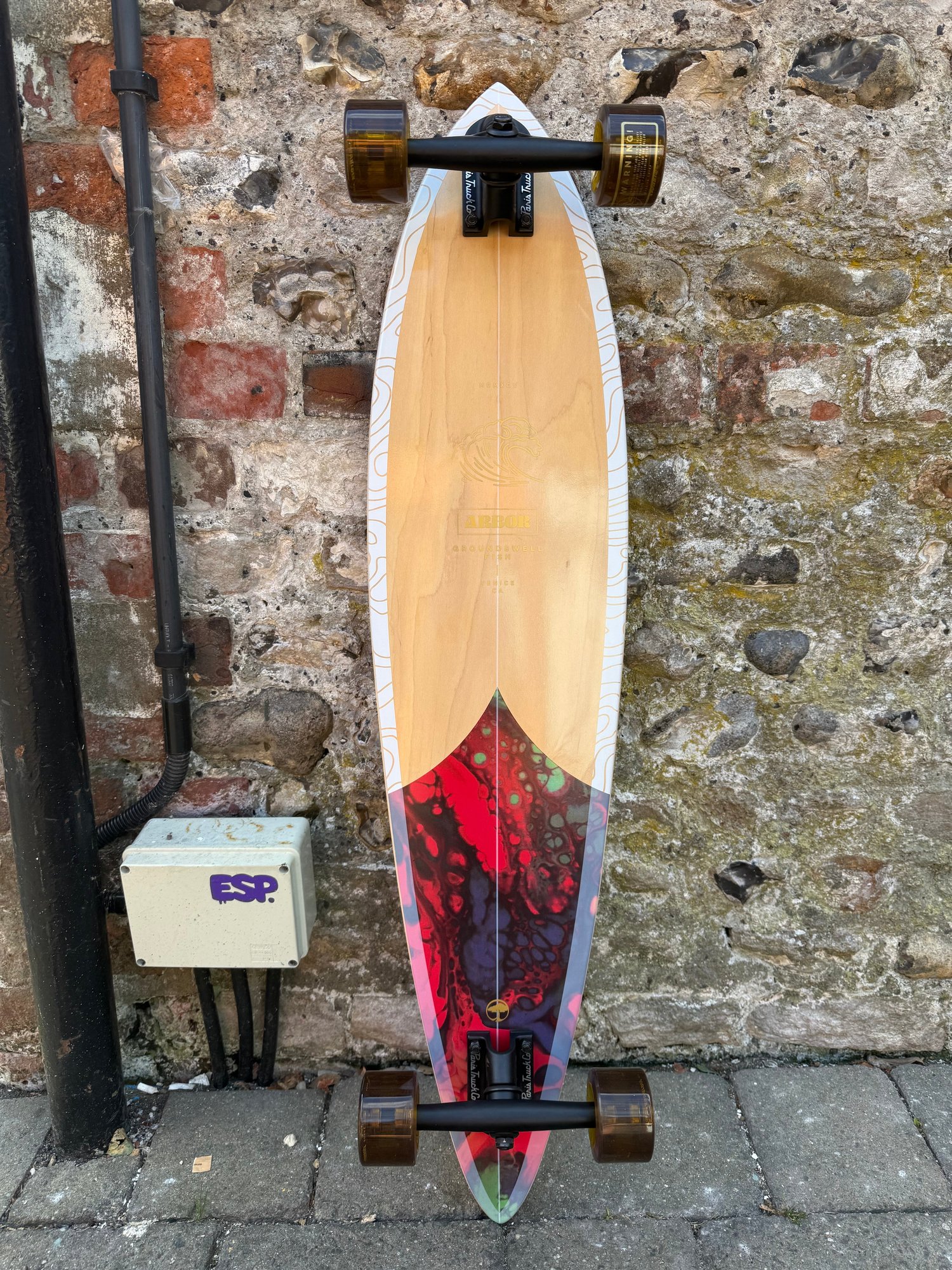 Arbor Groundswell Pintail Longboard deck