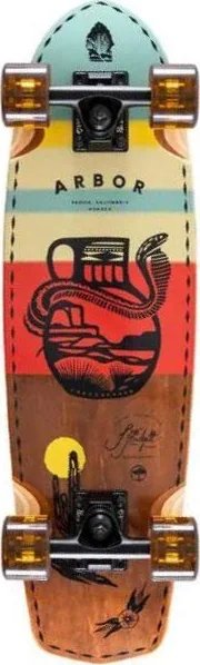 Arbor Jess Mudgett Pocket Rocket Mini Cruiser deck