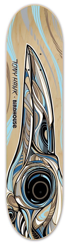 Birdhouse Hawk Raven Skull deck
