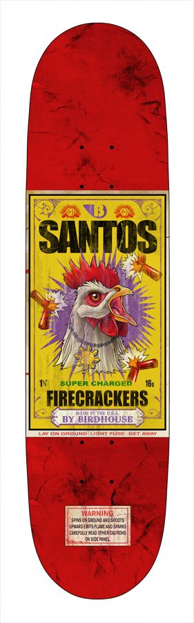Birdhouse Santos Firecracker deck