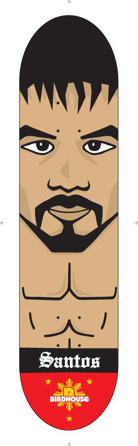 Birdhouse Santos Lakas deck